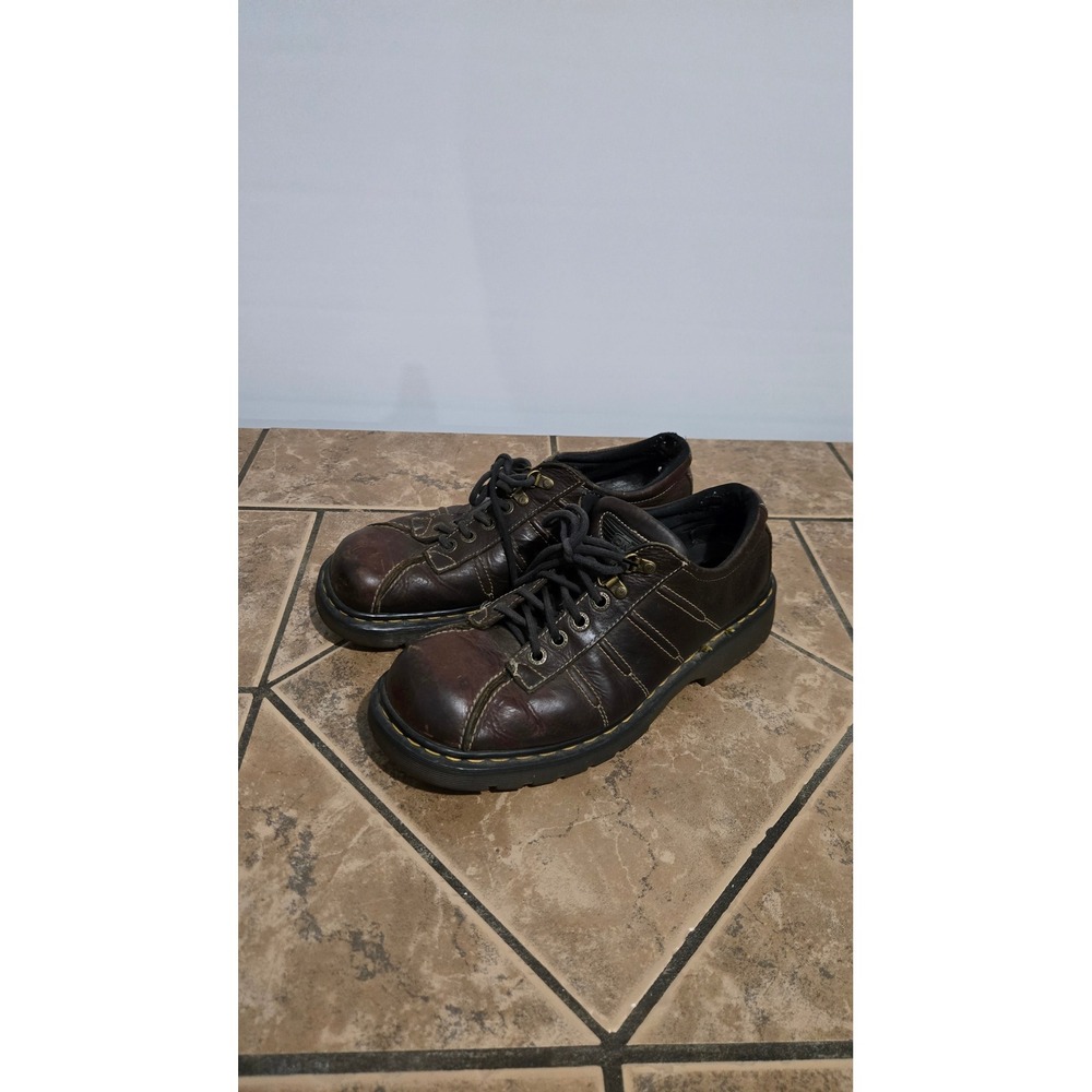 Vintages 90s Dr Doc Martens 9764 Mens Brown Leather Chunky Oxfords Sz 10